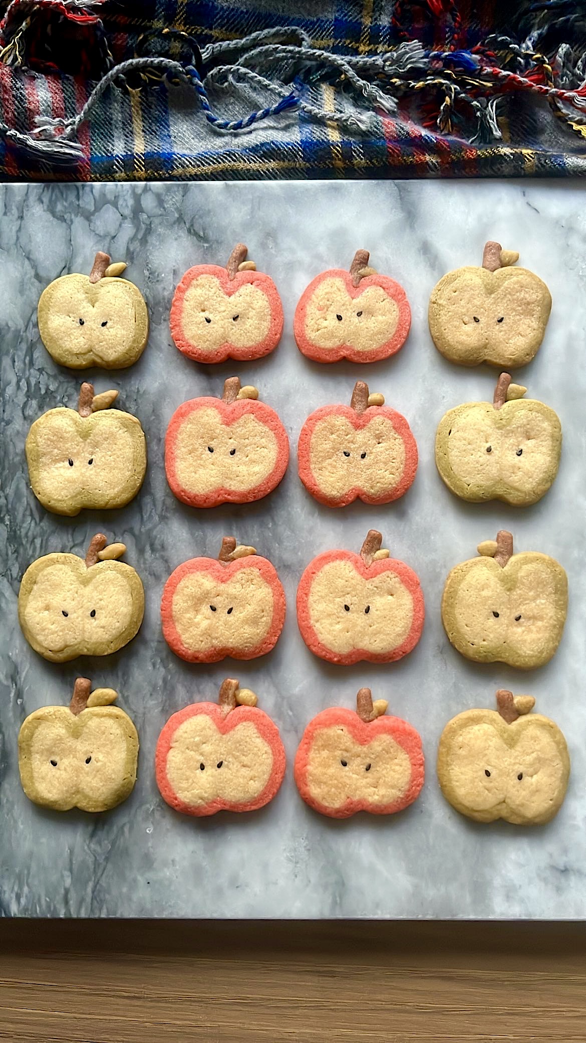 Cookie made in apple shape