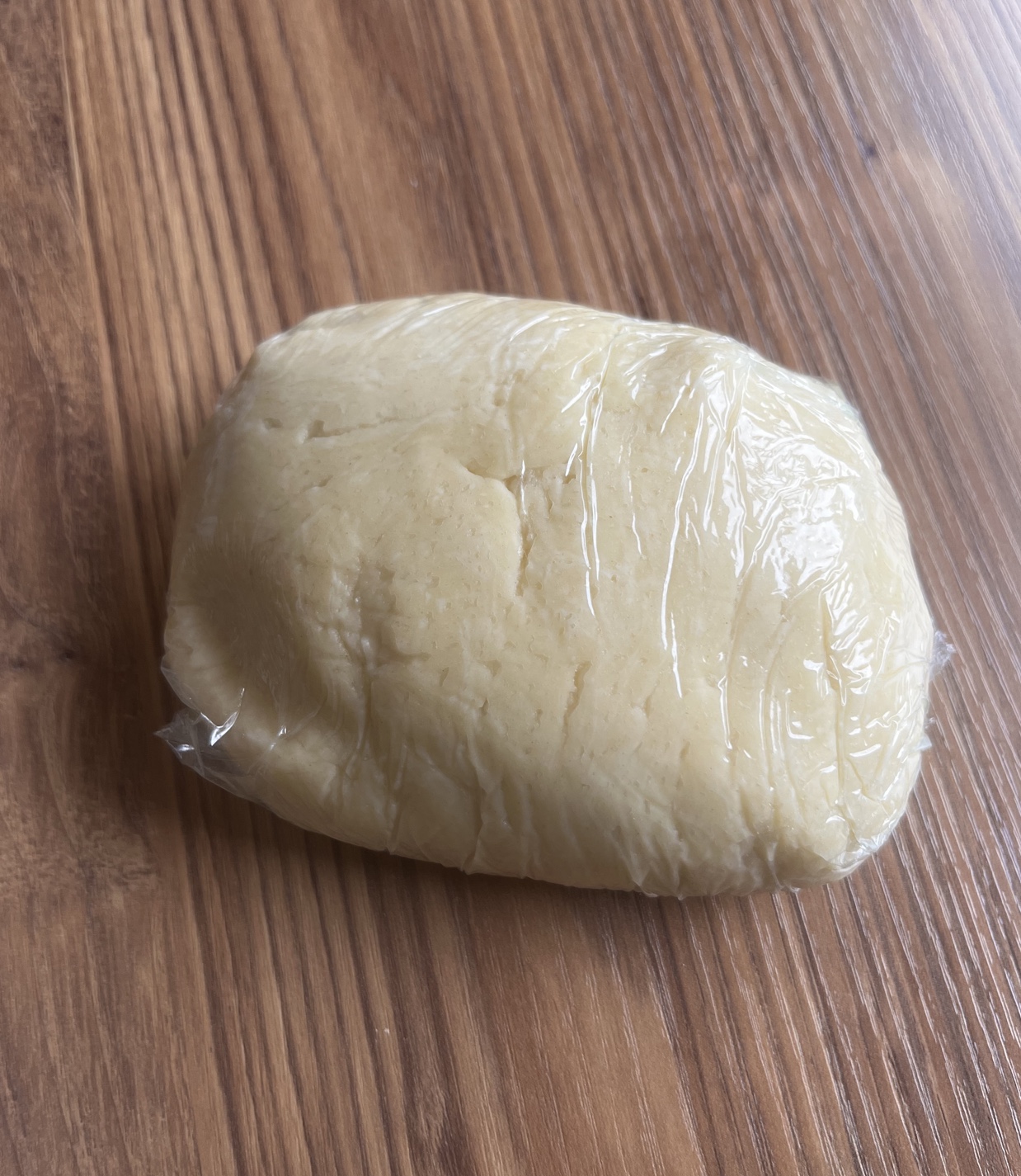 Well-mixed dough ready to be refrigerated