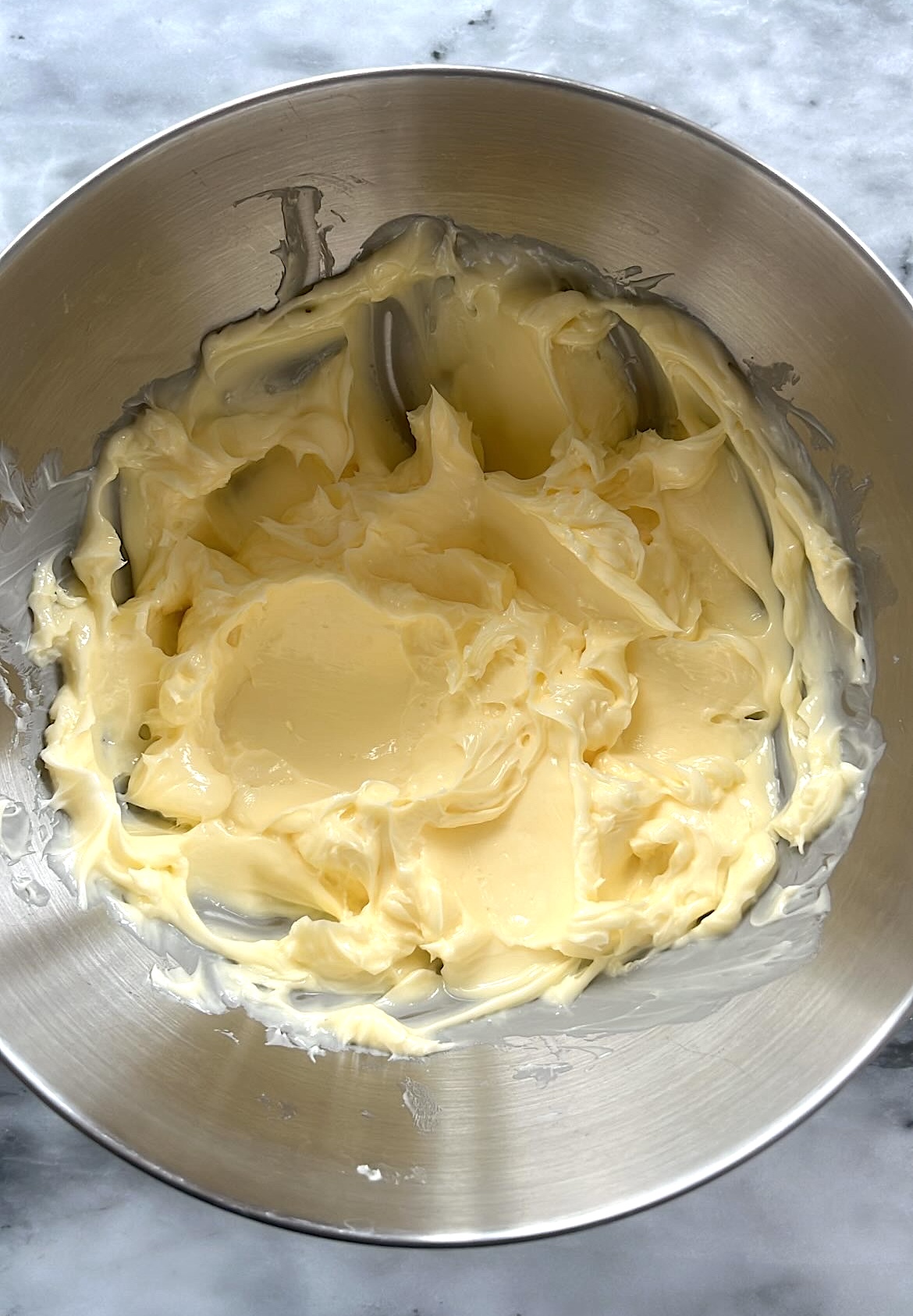 Softened butter after resting at room temperature